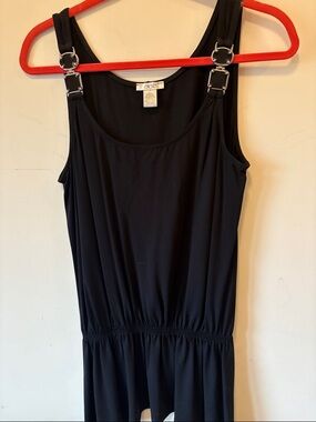Black Tank with Buckle Straps